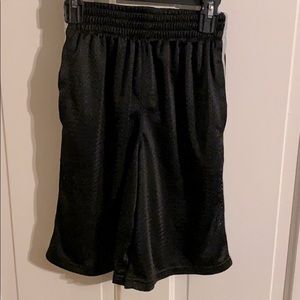 Champion boys black and gray striped shorts